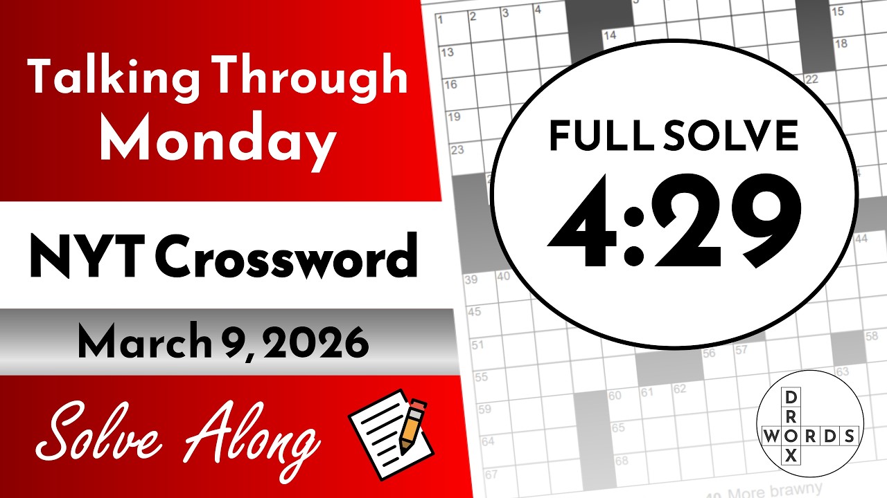 NYT Crossword Puzzle - Monday, March 9, 2026
