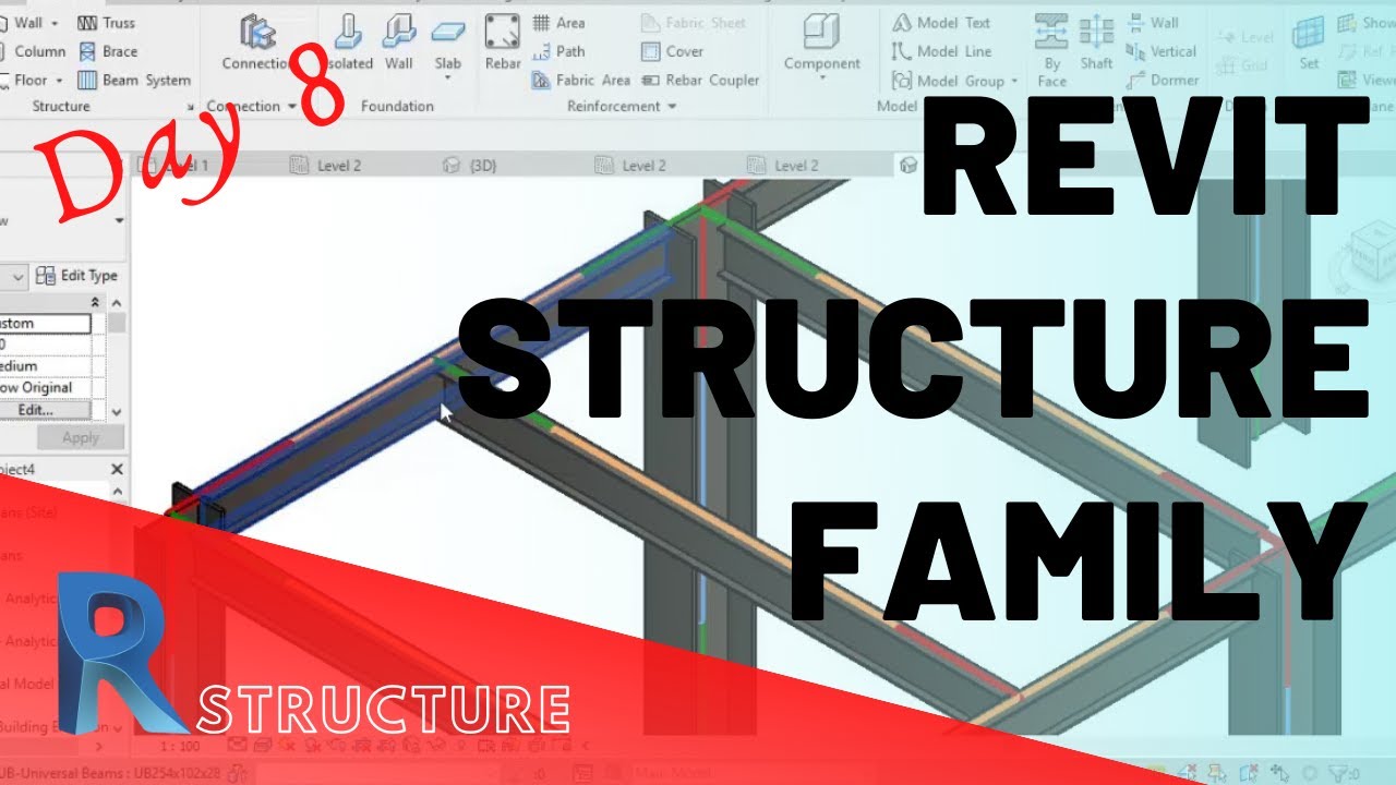 Revit Structure | Семейство (параметрическое) | День 8 | Автор: Акаш Пандей |