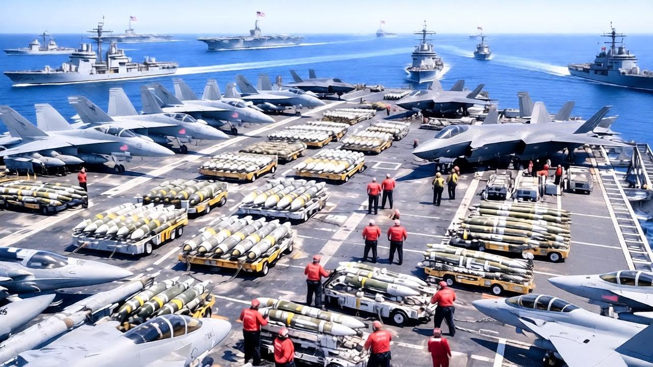 Iran PANIC! USS Abraham Crew Installs HUNDREDS of Missiles Naval Operations in the Middle East