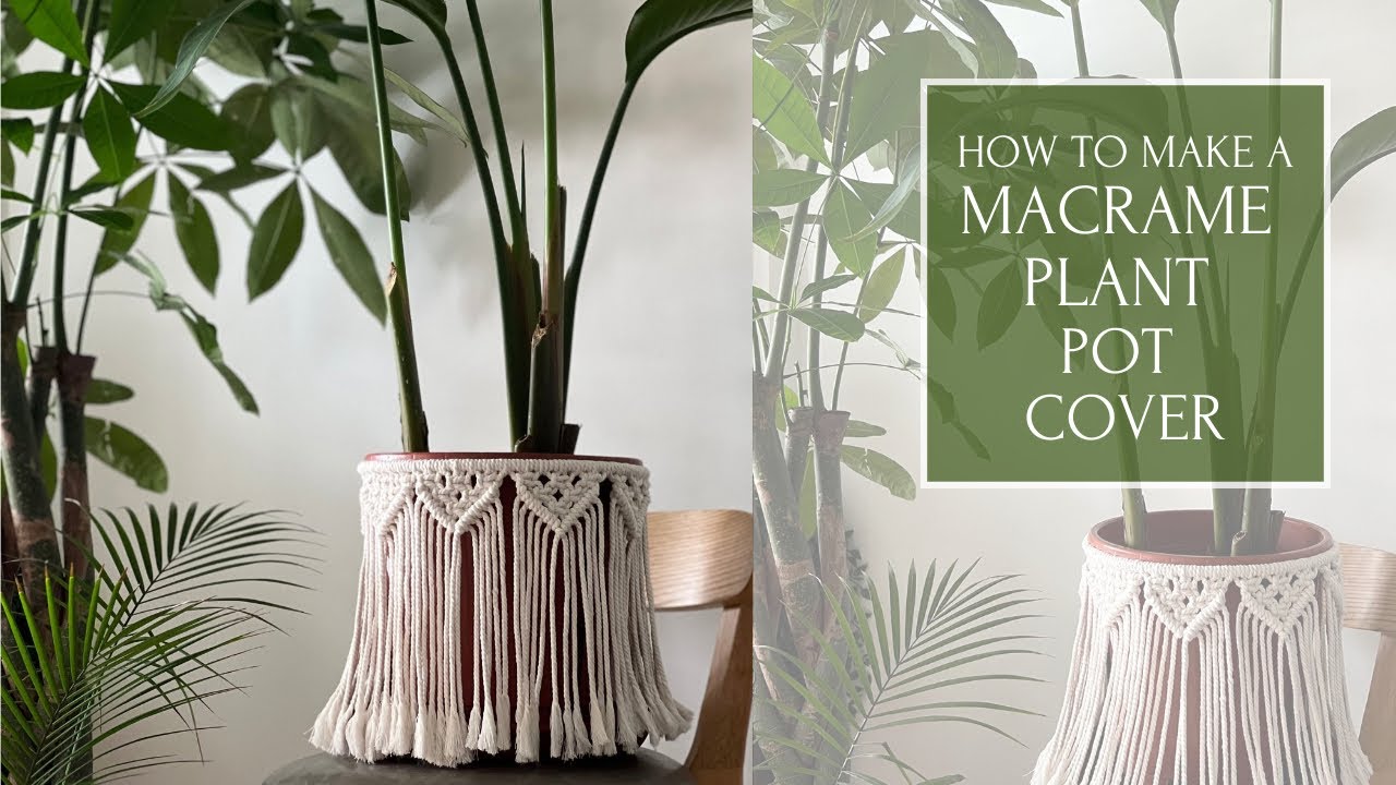 How To Make A Macrame Planter/Pot Cover (with Stand) | EASY Macrame Tutorial