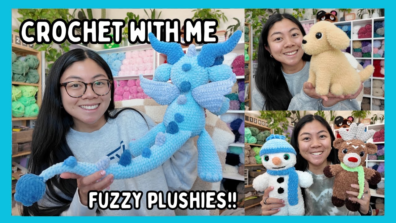 Making Plushies Just For Fun (finally making what I want!) 🧶 Crochet With Me Amigurumi Studio Vlog
