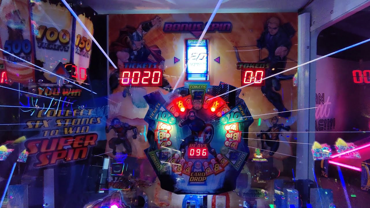 HUGE stack of cards won at Marvel Avengers Coin Pusher!