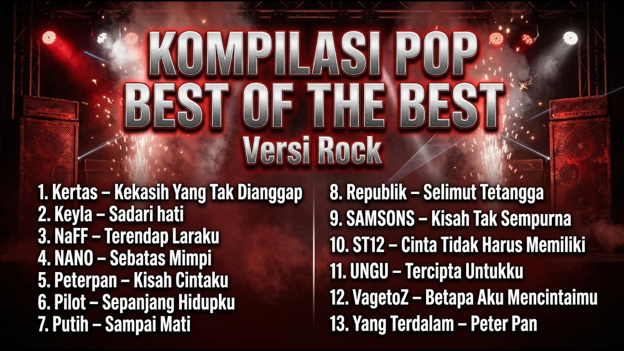 BEST OF THE BEST! Kompilasi Lagu Pop Indonesia Versi ROCK  Nostalgia Bikin Merinding