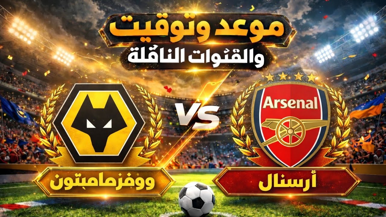 موعد مباراة أرسنال ووولفرهامبتون | الدوري الإنجليزي الممتاز | التوقيت والقنوات الناقلة 