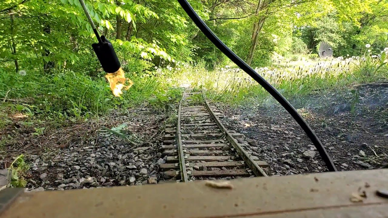 Weed Eradication on the Mill Brook Railroad: 22 May, 2021