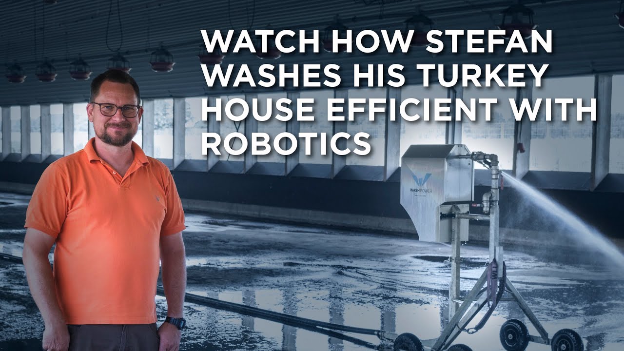 Washing a turkey farm in east Germany with Washpower automatic washing