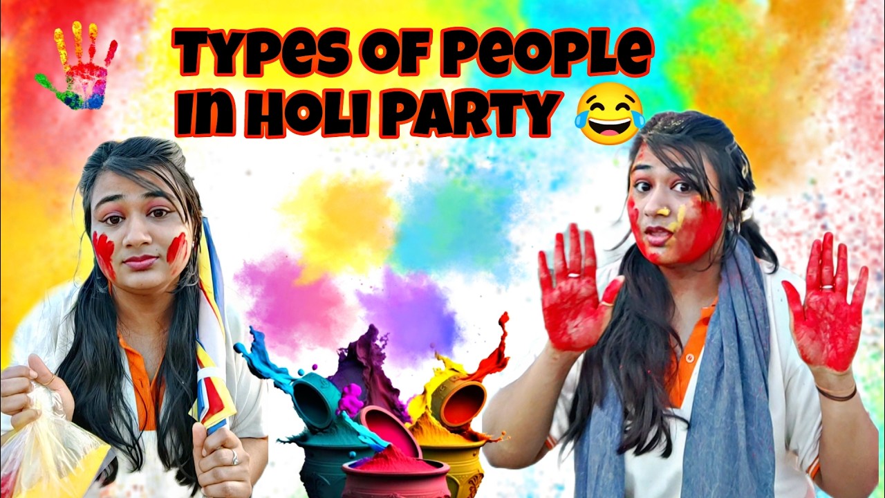 Types of people in Holi Party 😂 | Types of people | Vansubh
