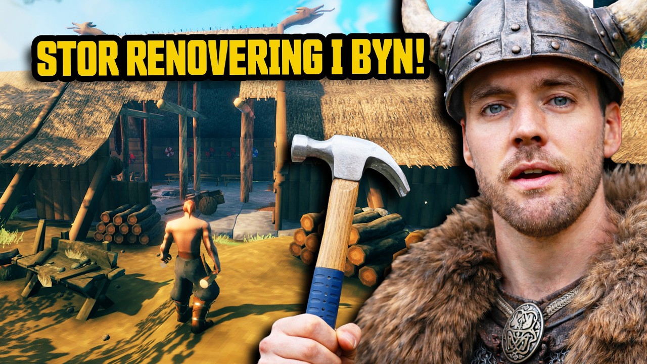 Snickarglädje i Valheim (Vi bygger om i byn) | Valheim session #11 | Powered by CHERRY XTRFY