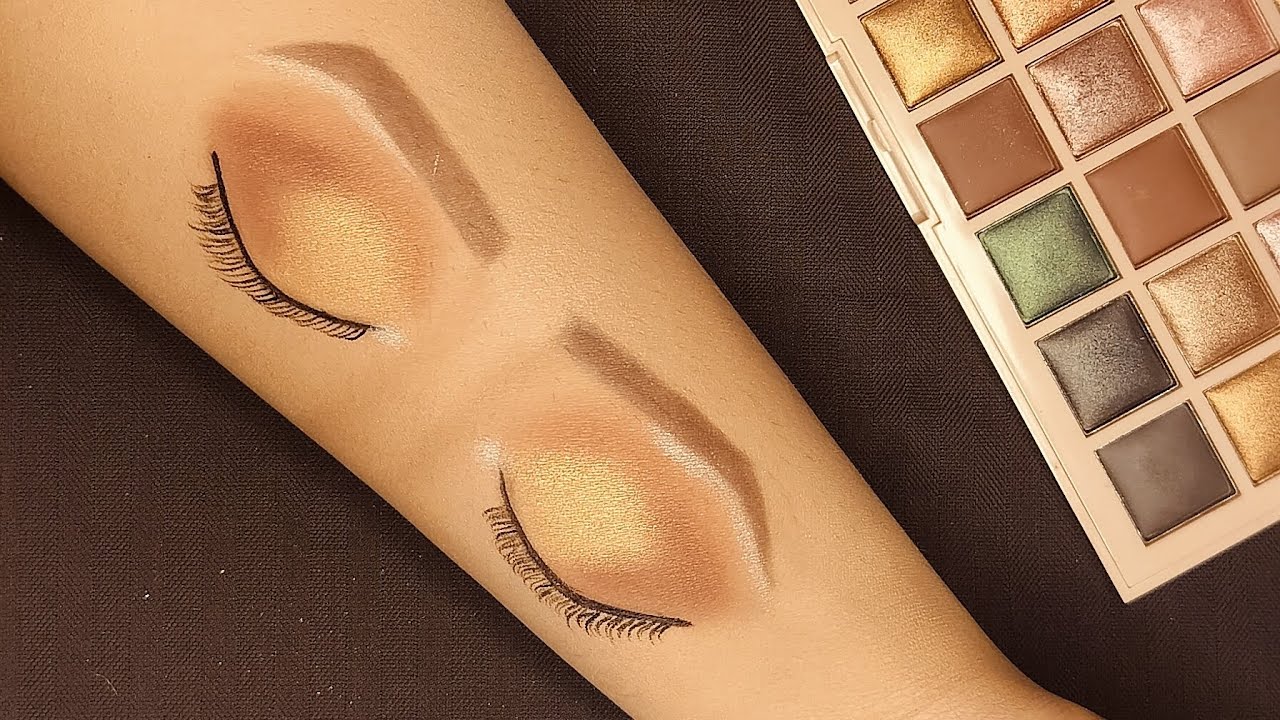 🖌️ Simple Eye Makeup on Hand for Practice