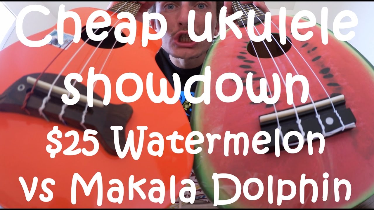 Cheap Ukulele Showdown - Makala Dolphin vs Watermelon vs Mahilele