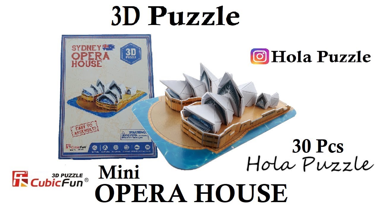 3D Puzzle || Opera House (Mini) || Cubicfun S3001h