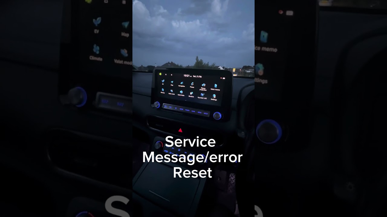 Hyundai Kona electric 2021 Service Message Reset