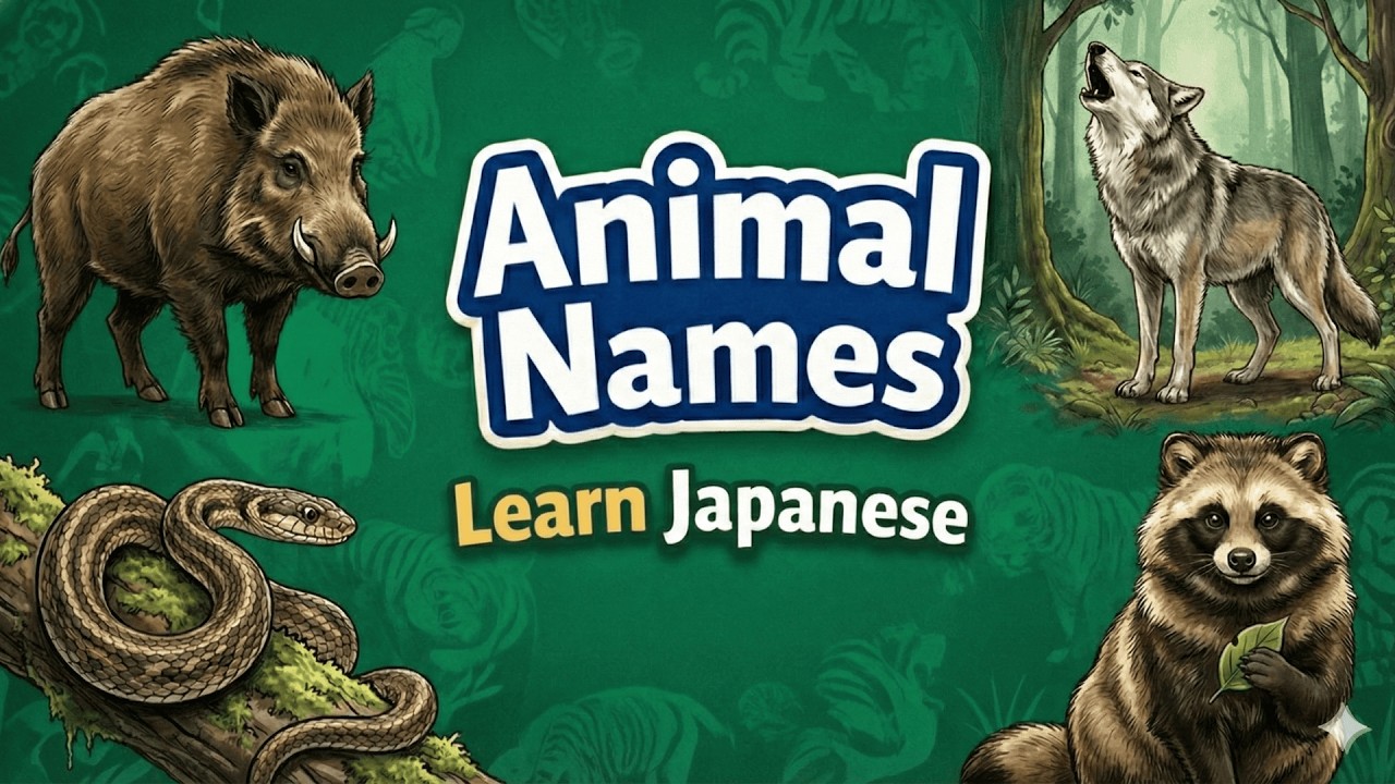 Japanese Animal Words | Boar, Snake, Wolf, Mouse & More
