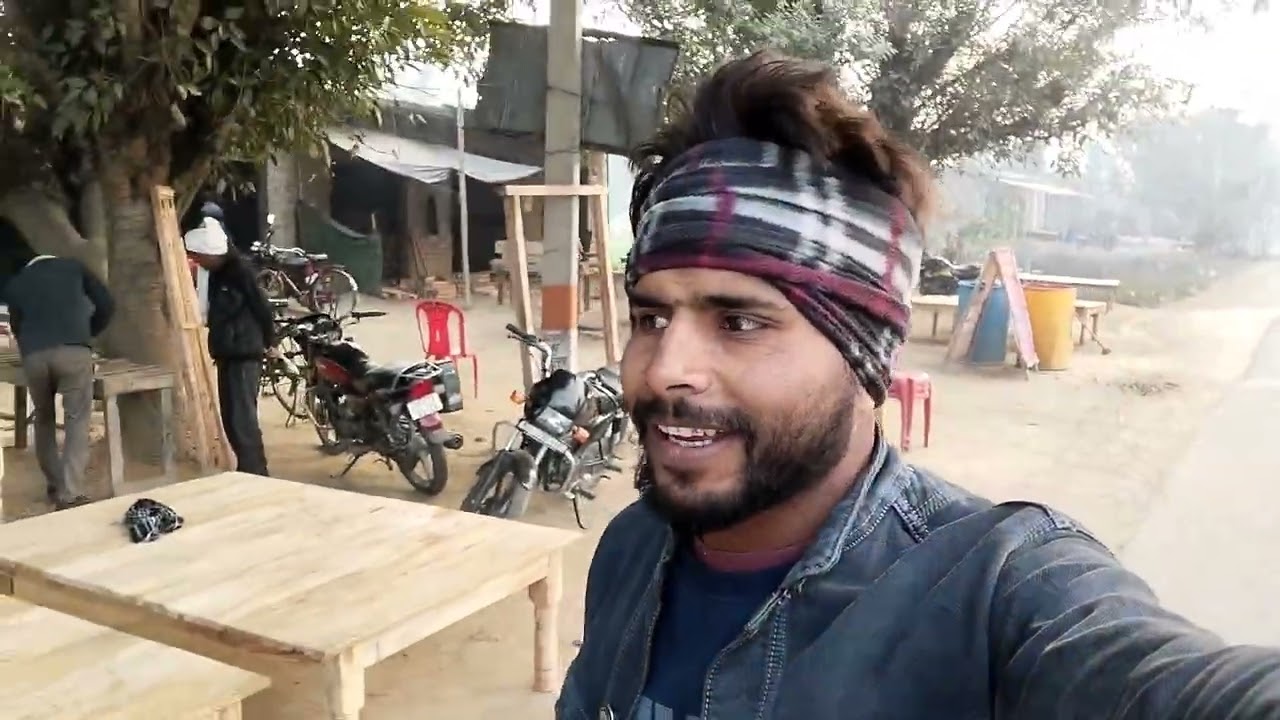मैच खेलने के लिए जरियांपुर चौराहे पर डंडा बनवाया #post #bloga #cricket #
