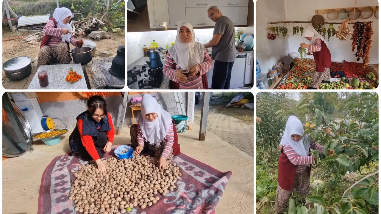 BUGÜN KAHVALTI METİN OĞLUMUZDAN AYRILIK VAKTİ KİLERDEN DALINDAN DOMATES ASKI ÜZÜM NE VARSA AYIRDIK  