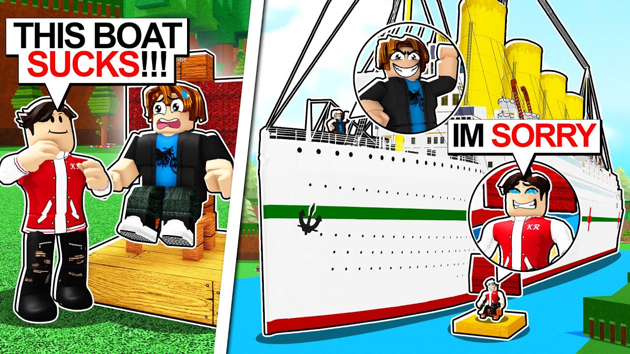 UNDERCOVER NOOB TROLLING He Thought I Was POOR! Build a Boat