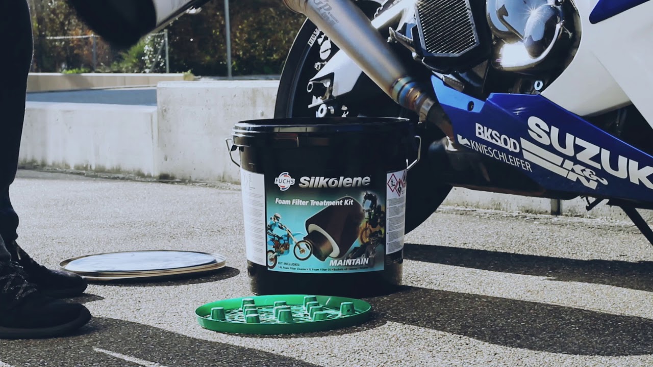 Smarte Motorrad Luftfilter Reinigung | Fuchs SILKOLENE Luftfilter Reiniger komplett Kit