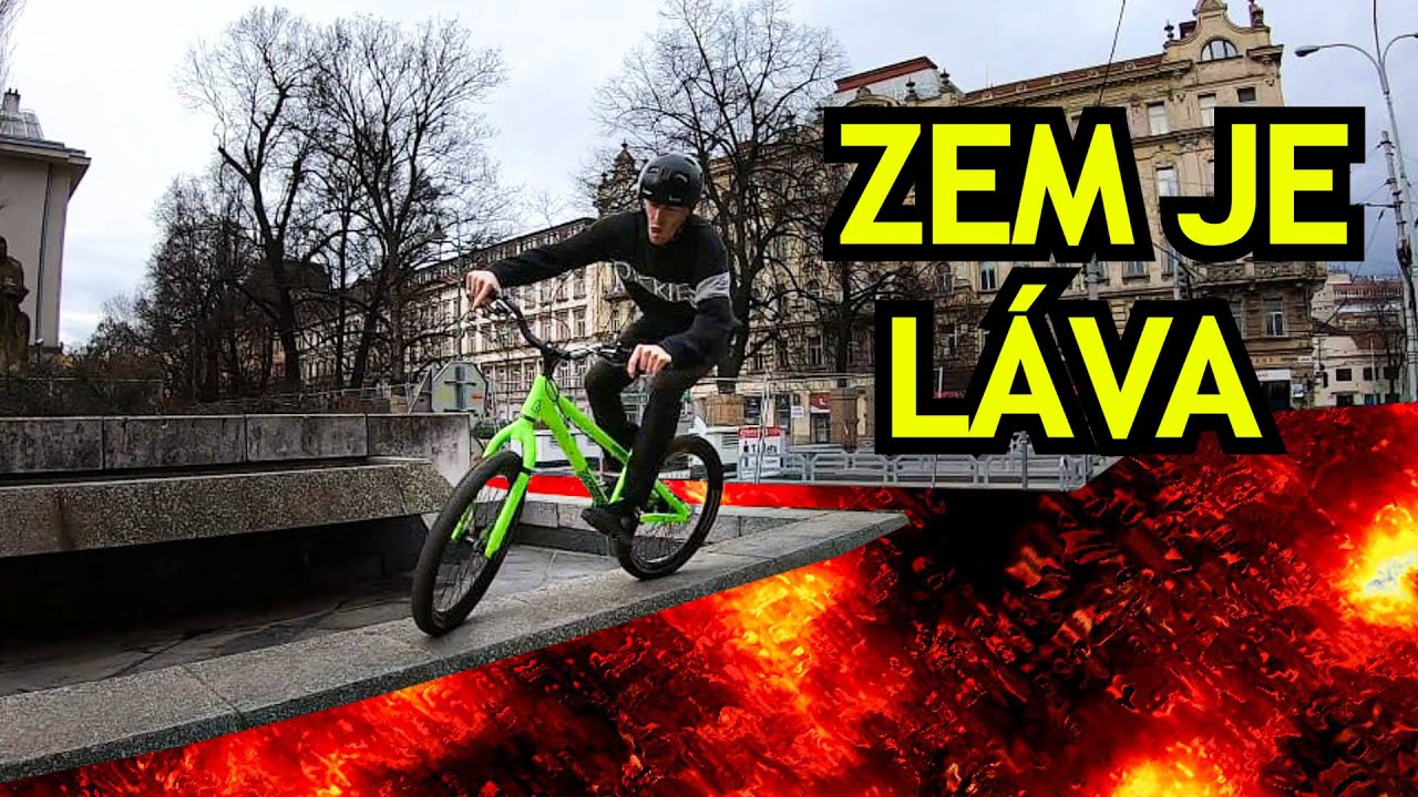 THE FLOOR IS LAVA CHALLENGE!! (Bike Edition)