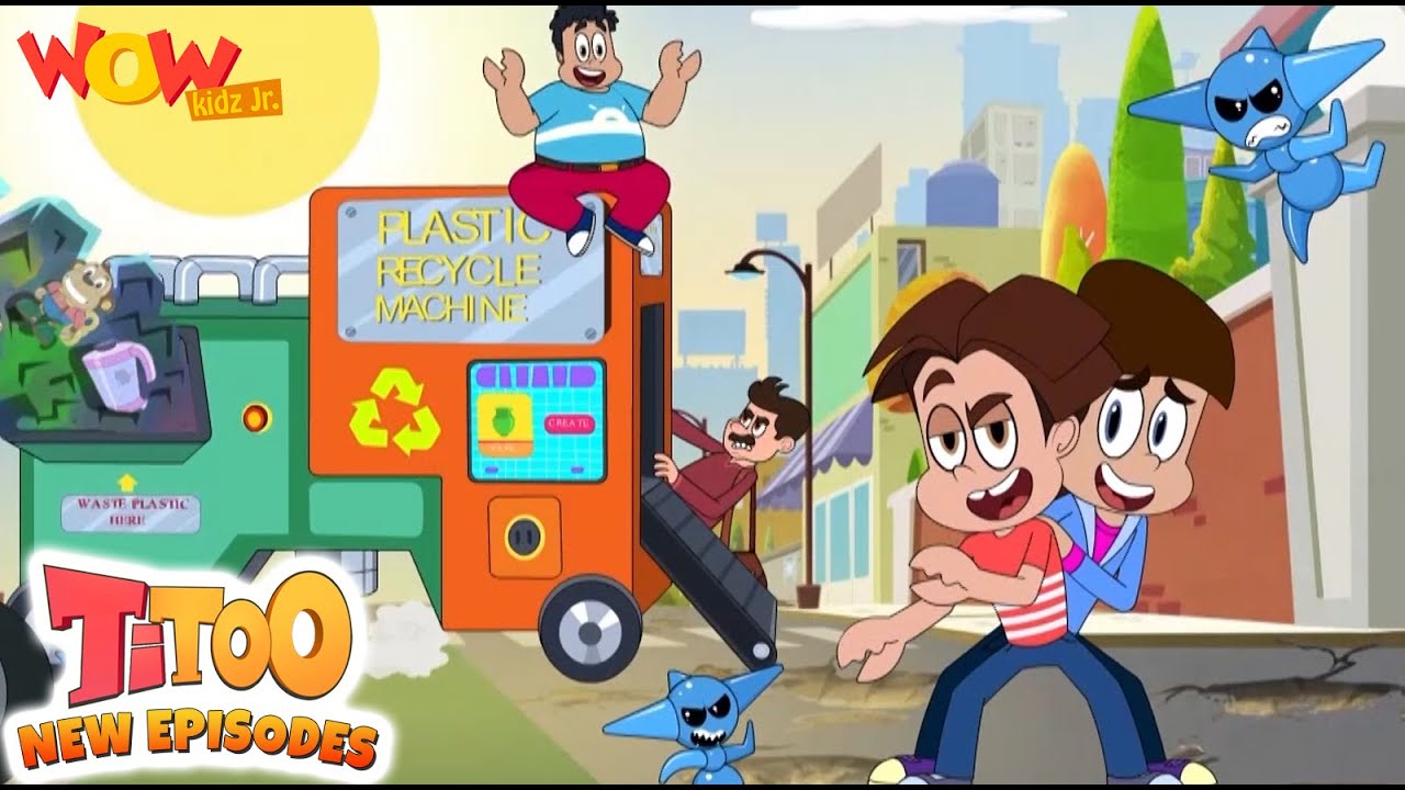Plastic Ki Sadak | Episode 12 | Titoo New Season 12 | Titoo Cartoon in Hindi | Wow Kidz Jr