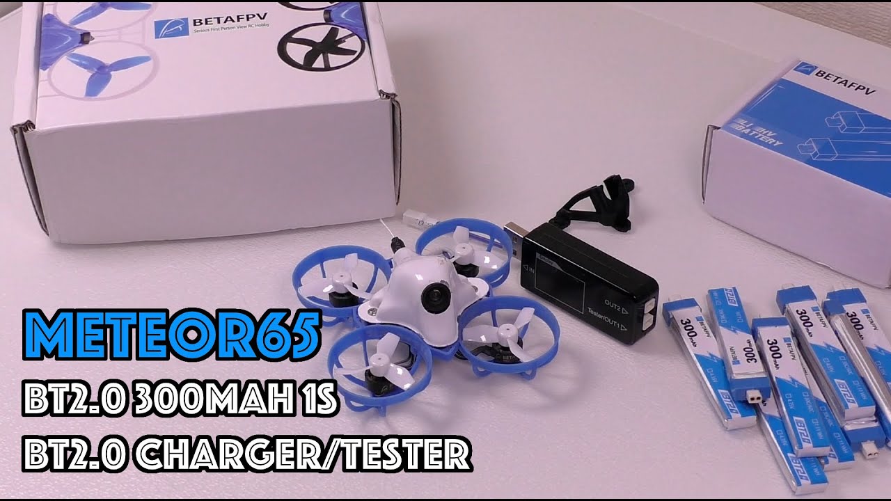 Meteor65 + акки BT2.0 300mAh 1S и зарядка