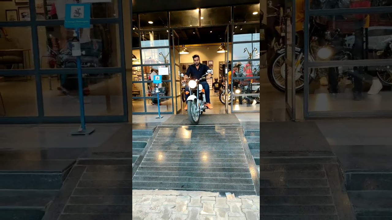 My 5 year dream bike delivered  Royal Enfield classic 350 Ash white 🥰😇❤✌ #shorts #youtubeshorts