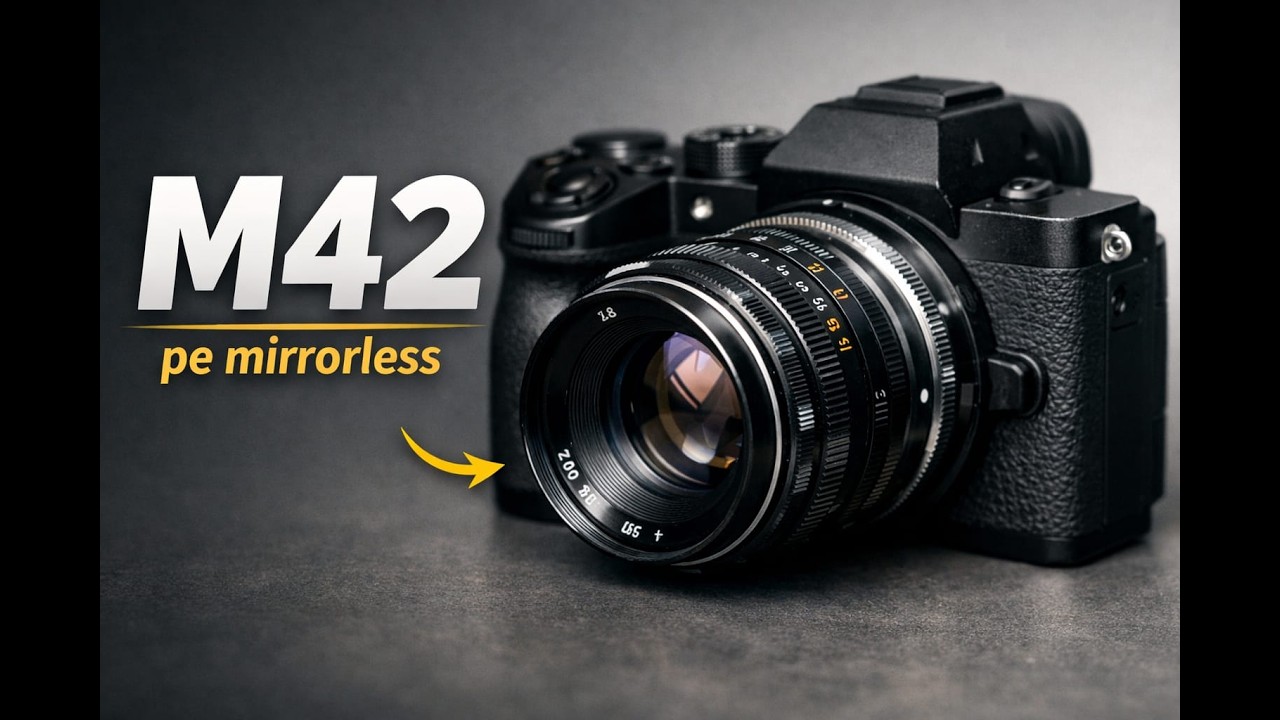 Vintage lens, modern camera: M42 pe mirrorless