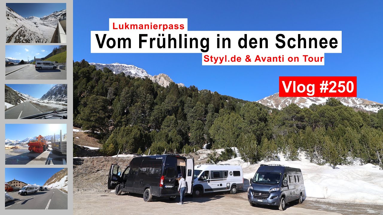 #250 Überlingen - Lukmanierpass | Kater(?)Frühstück & Geschenk | Vom Frühling in den Winter | 4K