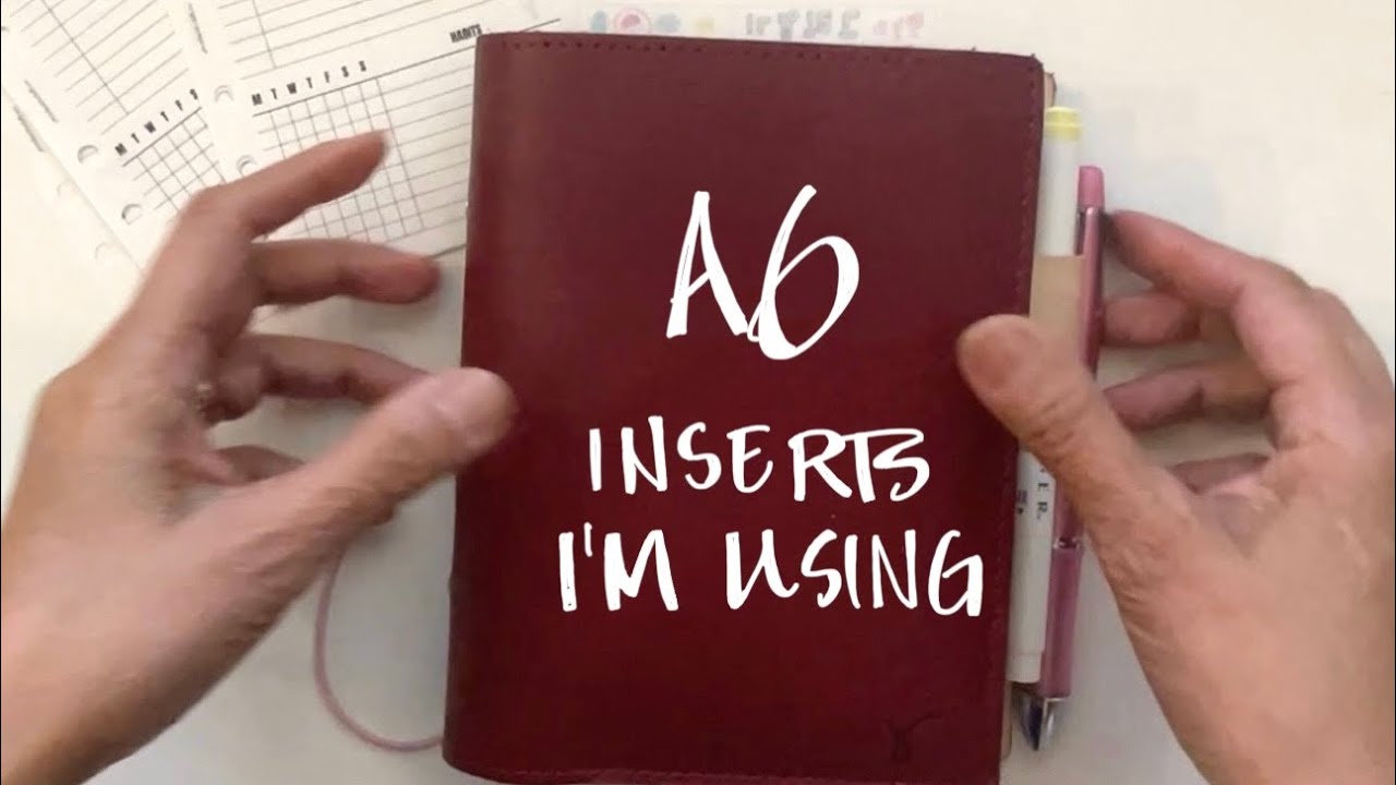 A6 Ring Planner Inserts I’m Currently Using