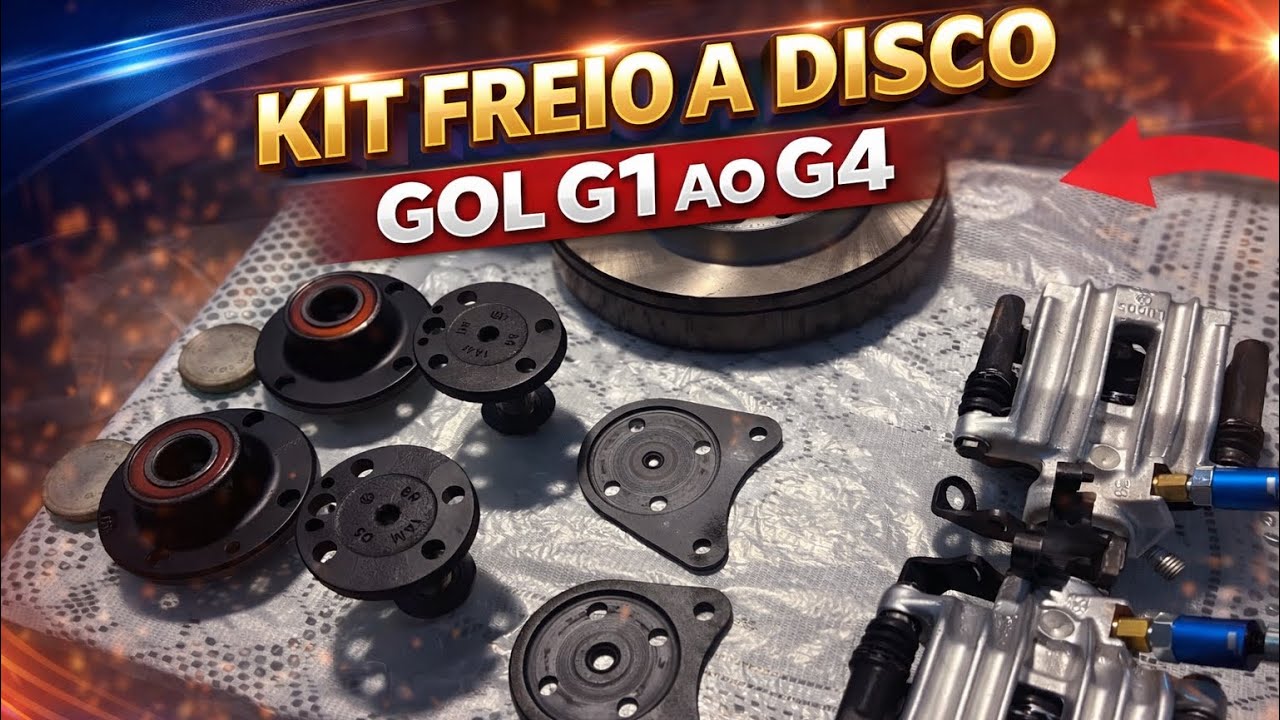 COMO INSTALAR FREIO DISCO TRASEIRO GOL G1 G2 G3 G4 Parte 1