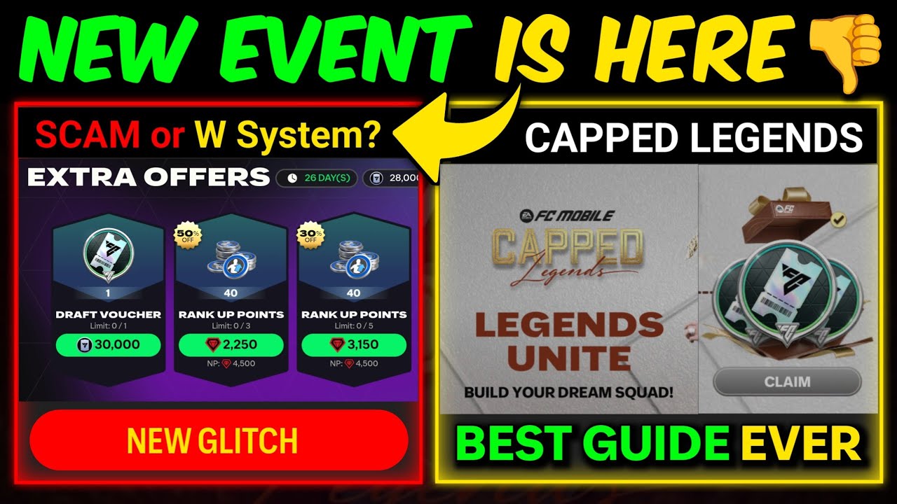GLITCH! Scam Rewards - Capped Legends Event Best Guide | Mr. Believer