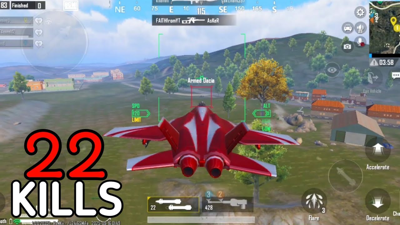 Fighter Jet Attacking Car, Helicopter Full of Enemies 😎| Payload 3.0 | BGMI 