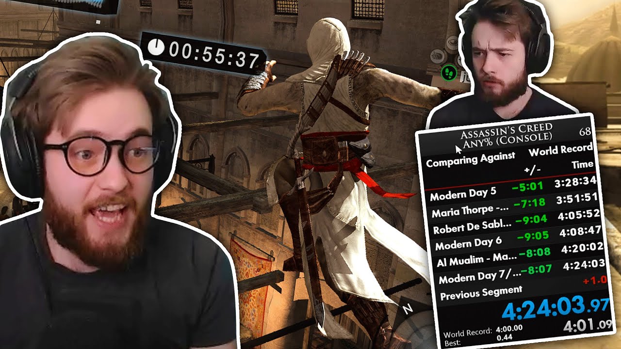 LazerzZ Assassin's Creed 1 Speedrun WR - Top Twitch Clips (Highlights)