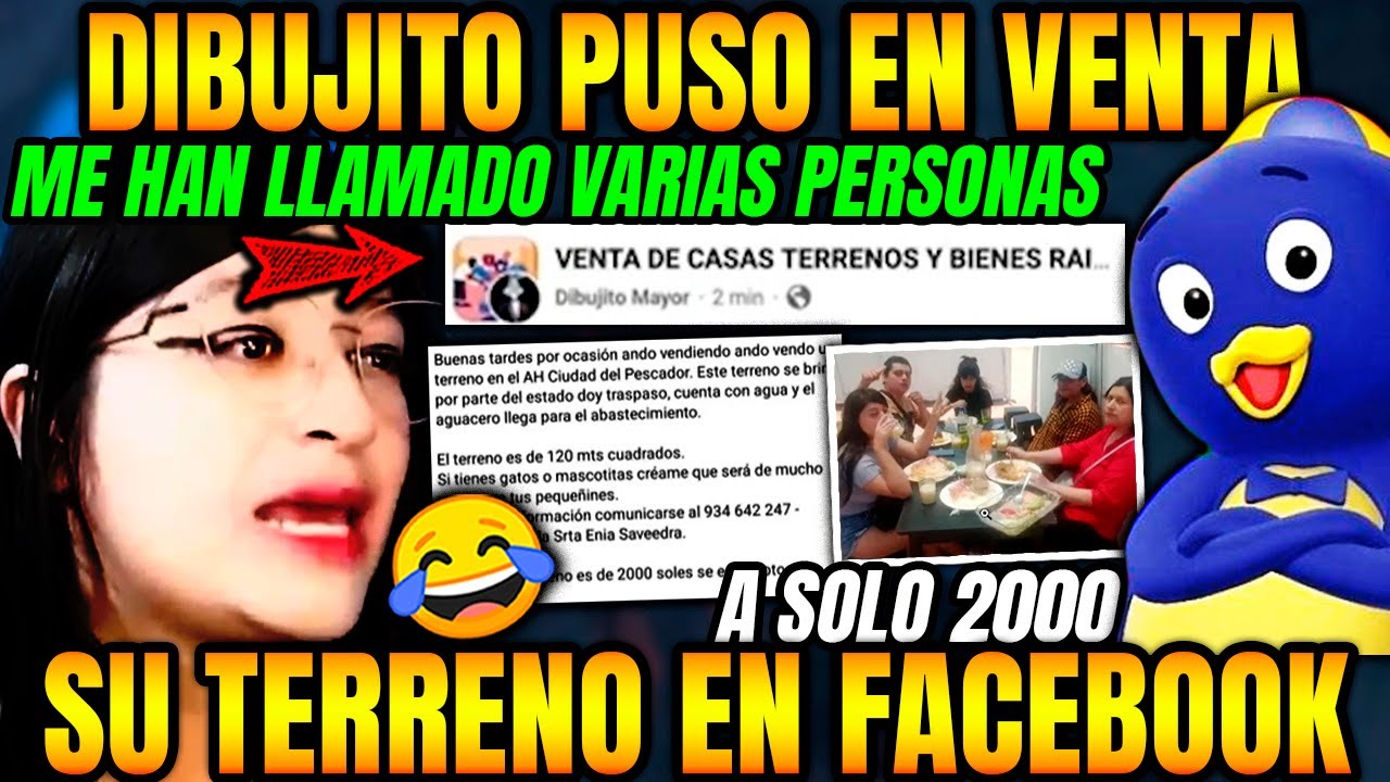 KGUE DR RISA 😂DIBUJITO VENDIA EL TERRENO DE LA PAYASITA EN GRUPOS DE FACEBOOK A 2000 SOLES 🤣