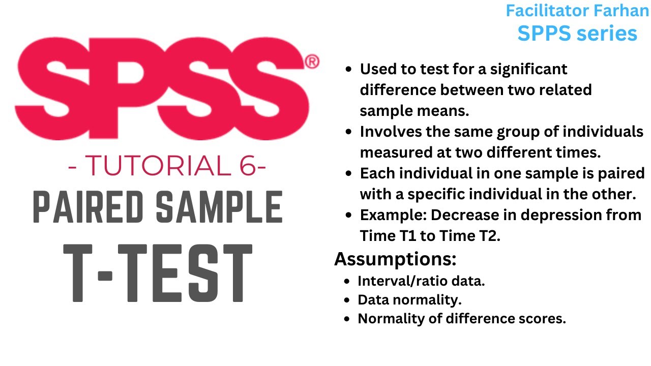 SPSS Tutorial 6: Paired Sample T-Test &ndash; Analyze Before and After Data with Ease