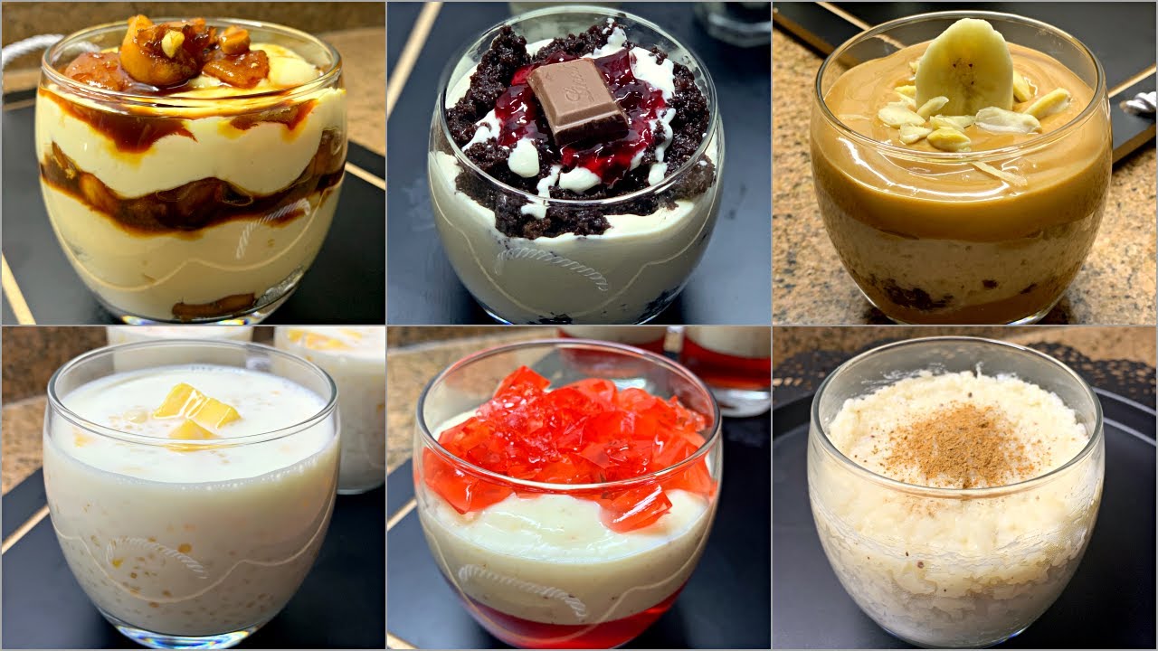 Summer Puddings - Caramel Fruit Custard/Black Forest/Banofee/Sago Mango/Jelly Blossom/Rice & Coconut