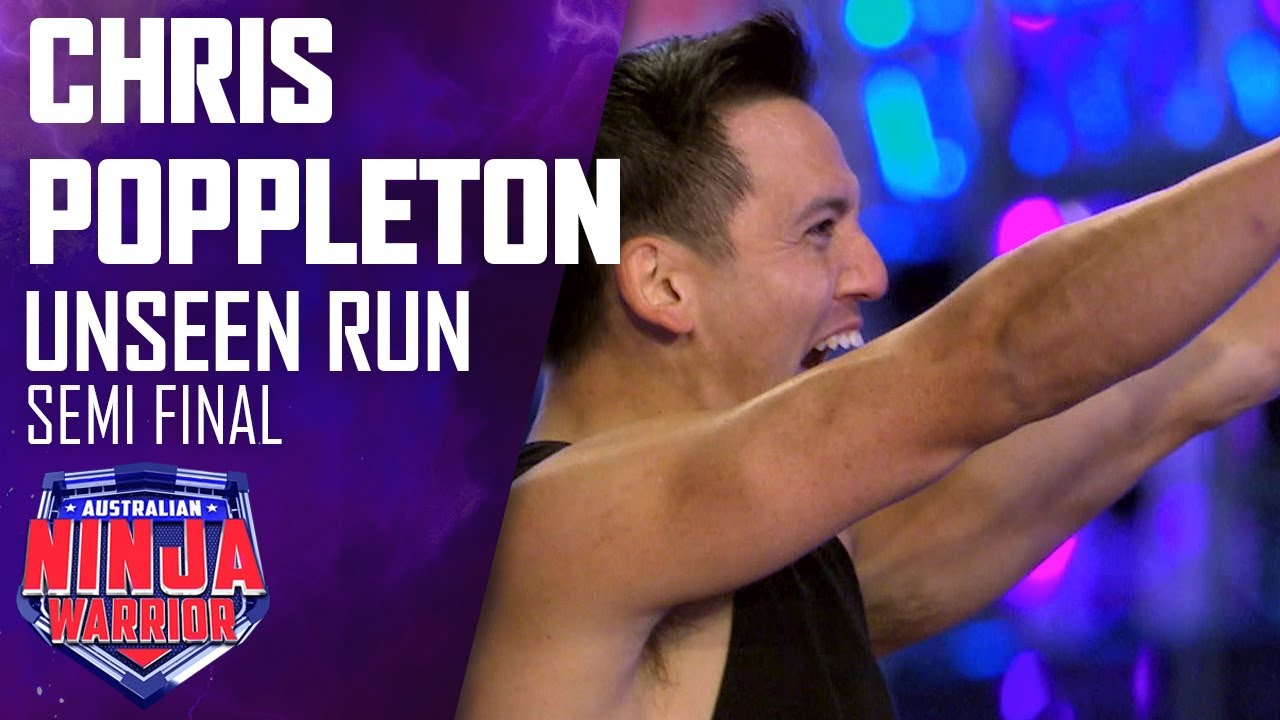 Unseen run: Chris Poppleton brings high energy to his Semi-Final run | Australian Ninja Warrior 2020
