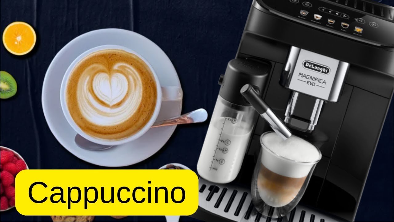 Cum faci un cappuccino la aparatul De'Longhi Magnifica Evo ECAM 290.61.B