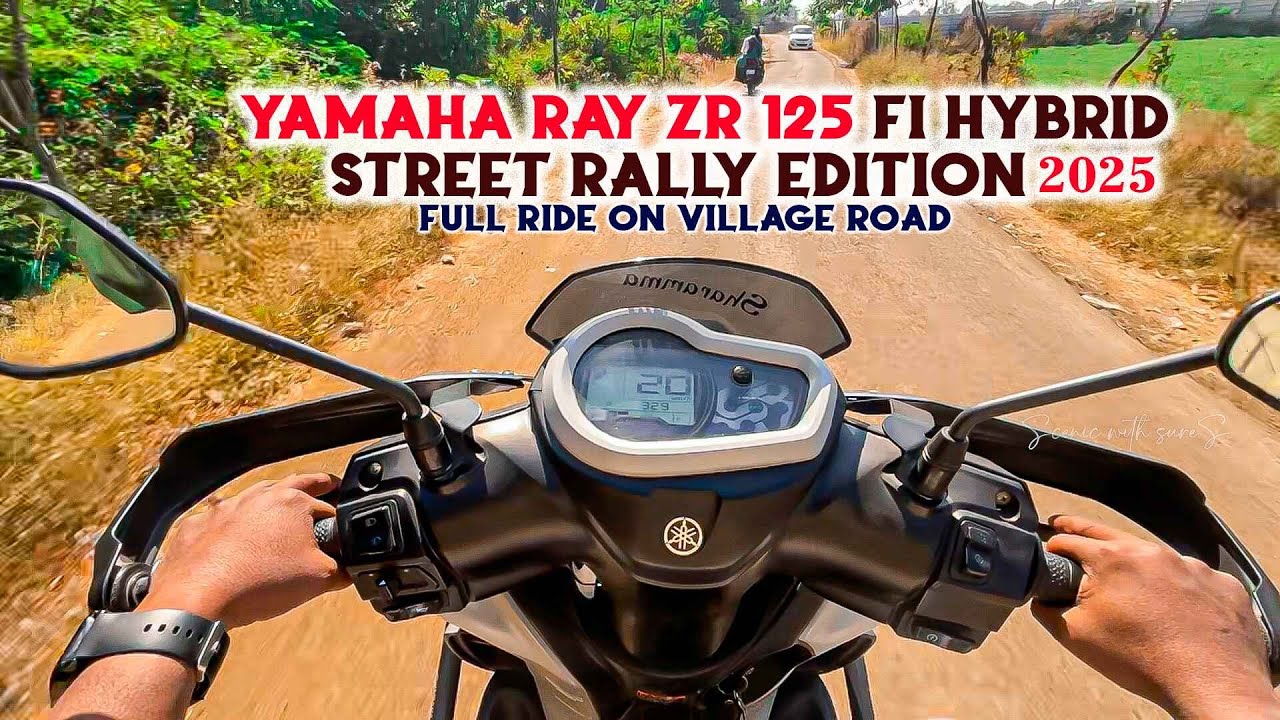 Yamaha Ray ZR 125 FI Hybrid Street Rally Edition 2025 | Full Ride on Village Roads | #Rayzr2025