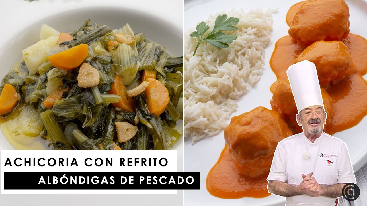 ALBÓNDIGAS de PESCADO en salsa y una receta FÁCIL con ACHICORIA // Karlos Arguiñano