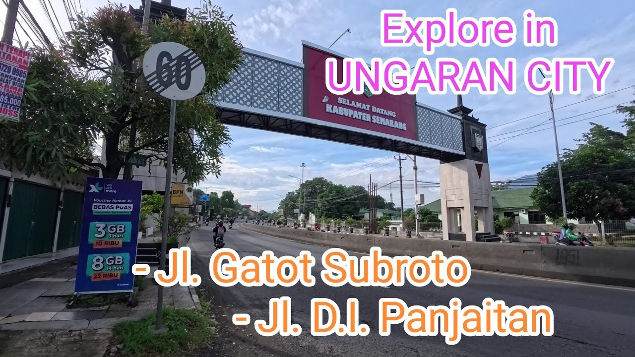 Berjalan Menyusuri Trotoar Jalan Gatot Subroto & Jalan D.I. Panjaitan, Ungaran, Jawa Tengah