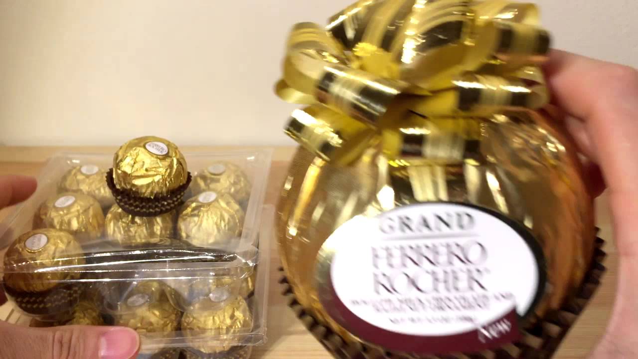 Ferrero Rocher Giant! Christmas Special Ornament 거대 페레로로쉐 개봉! 大きいフェレロ・ロシェ!