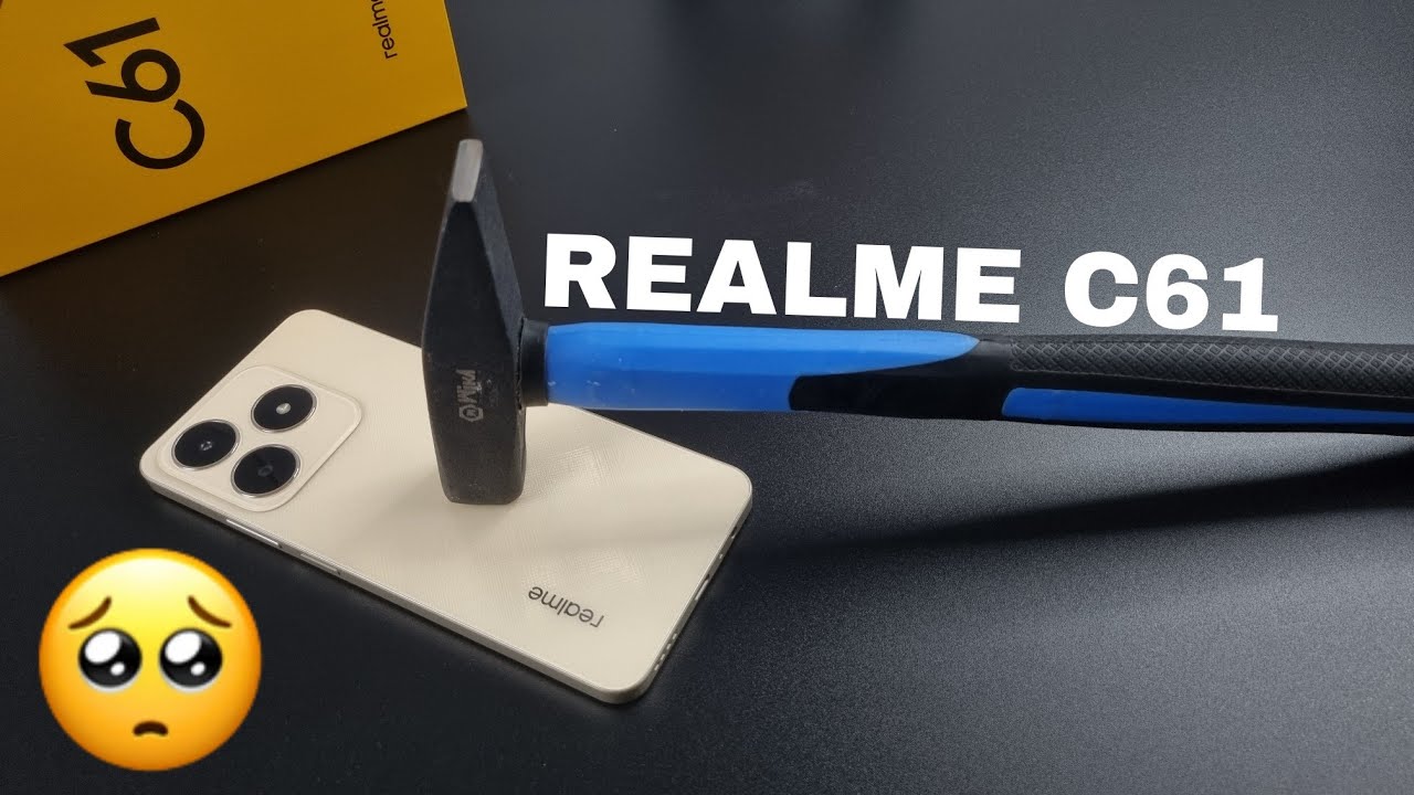 Realme C61 Screen Scratch Test | Realme C61 Durability Test 🔨🛠️