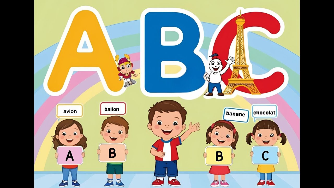 French nursery rhymes | French ABC Song | la Chanson de L'alphabet en français | French phonic
