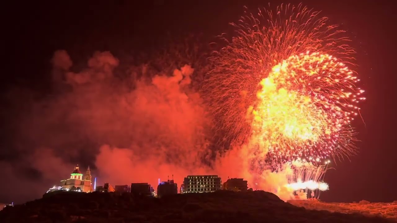 Mellieha 2023 fireworks - grand finale