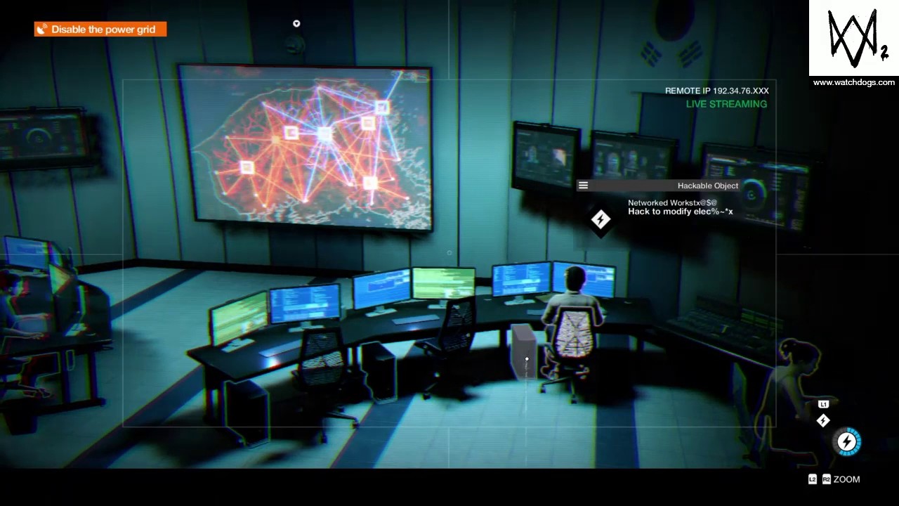 Watch Dogs 2: Hack Teh World - Disable the power grid in Seoul, Korea