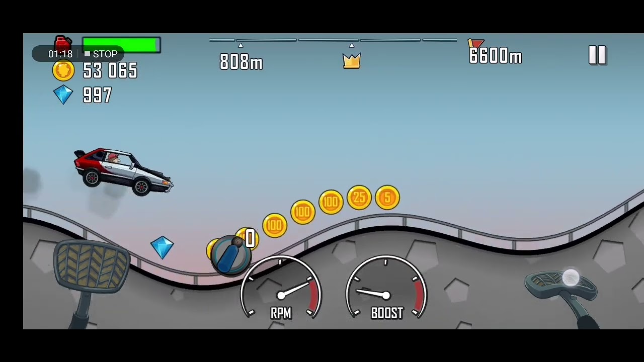 Hill climb racing part 1