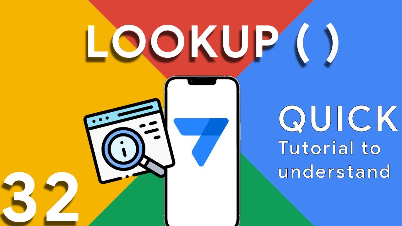 Appsheet Episode 32: How to use LOOKUP ( ) in your app. Quick tutorial to retrieve data from a table