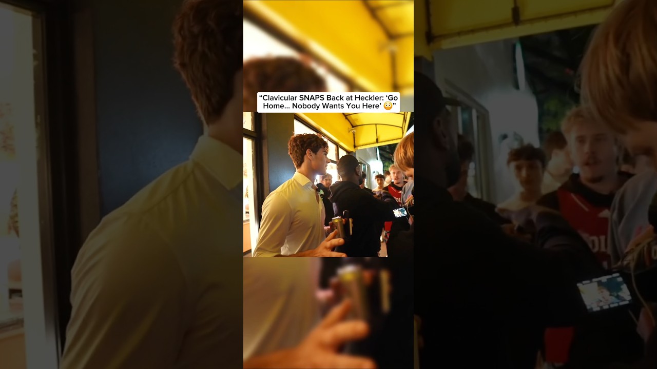 “Clavicular SNAPS Back at Heckler: ‘Go Home… Nobody Wants You Here’ 😳” 