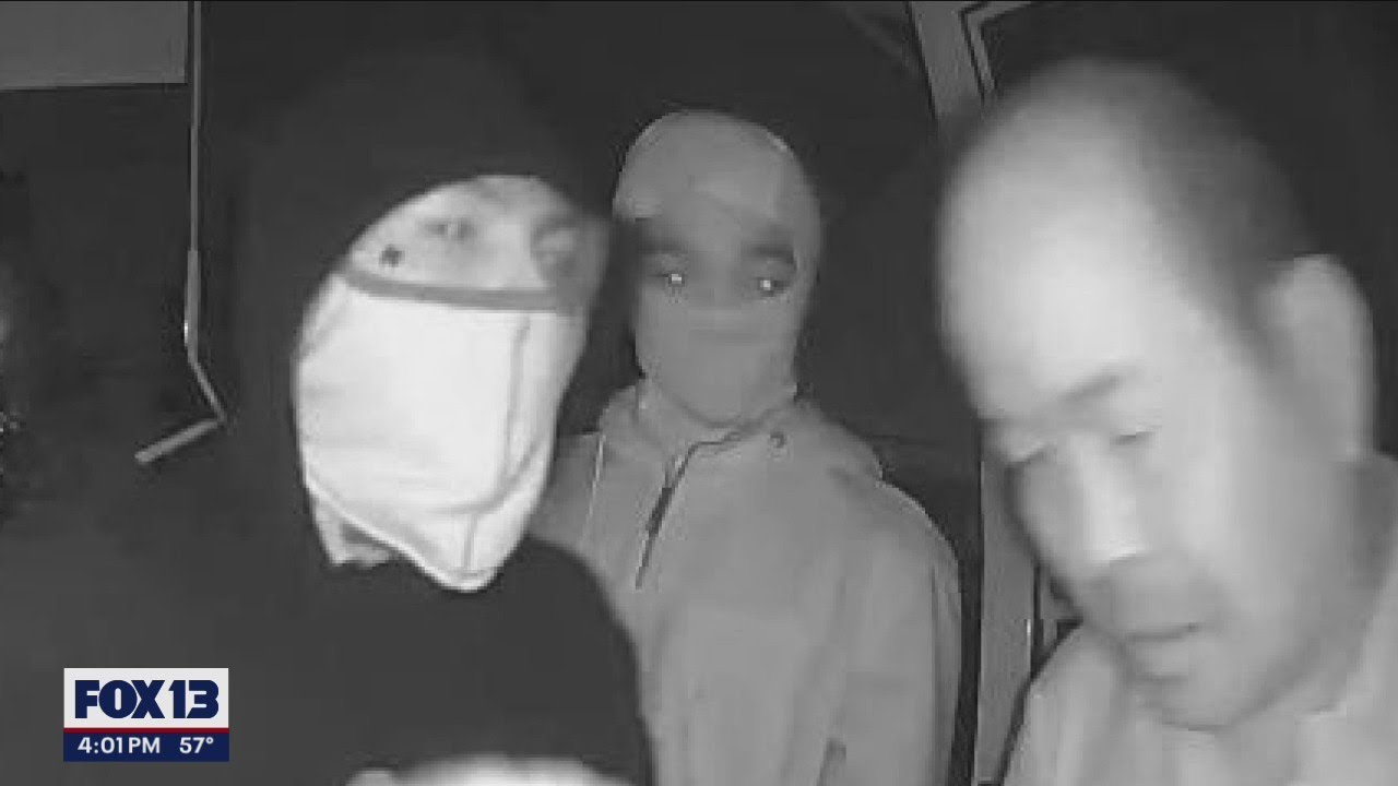 3 suspects caught on Ring footage robbing a man on his porch | FOX 13 Seattle