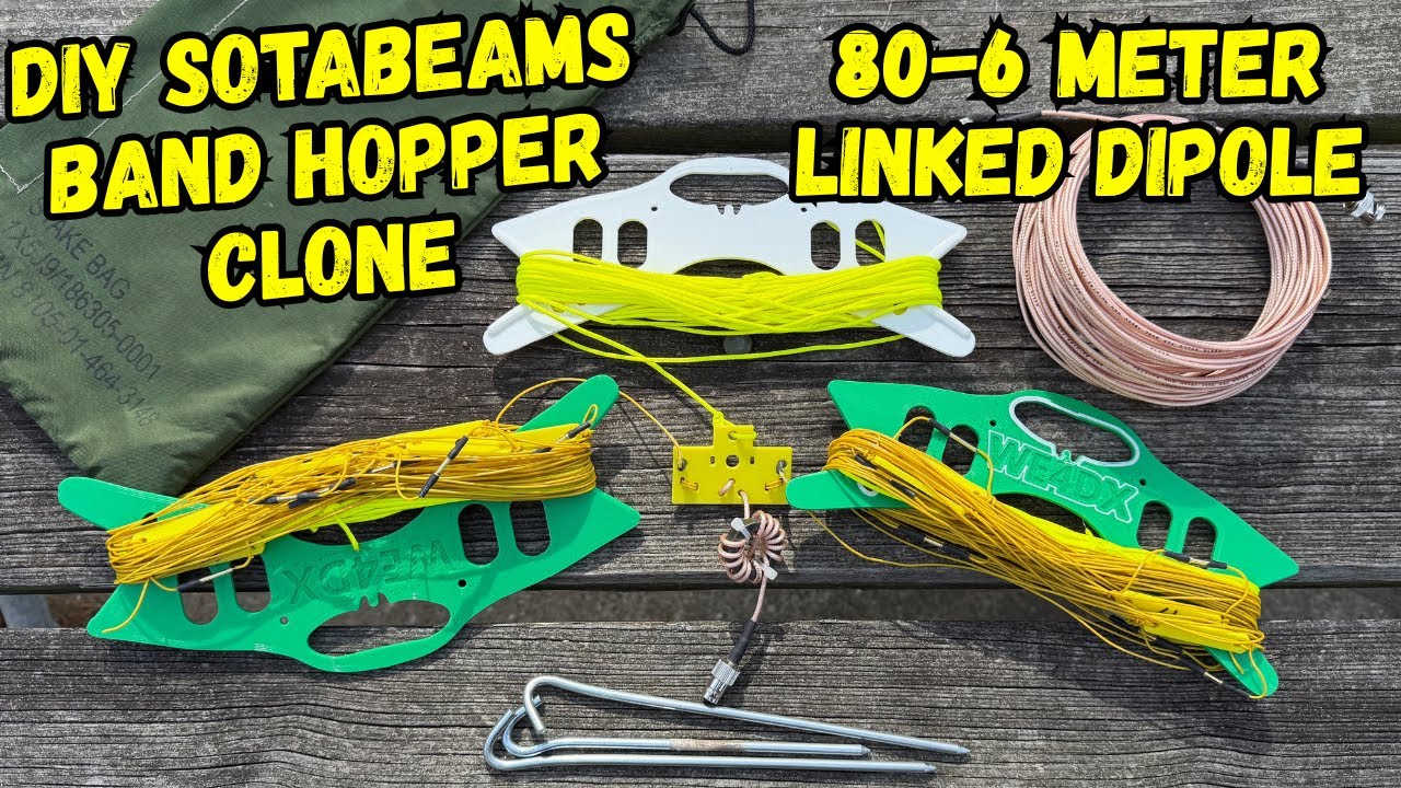 DIY Sotabeams Bandhopper Antenna 80-6 Meters Linked Dipole